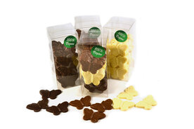 Lactosevrije vegan chocolade vlinders