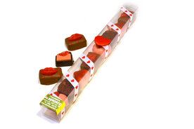 Staaf gevuld met Liefdesbonbons