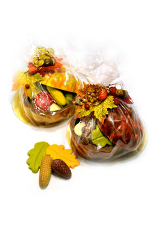 Chocolade Pompoen gevuld met Herfst Chocolade