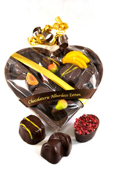 Chocoladehart Puur Gevuld met Bonbons