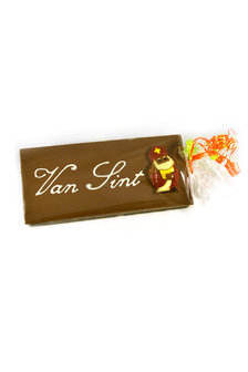 Handgeschreven Chocoladereep &#039;Van Sint&#039; of &#039;Van Piet&#039; 