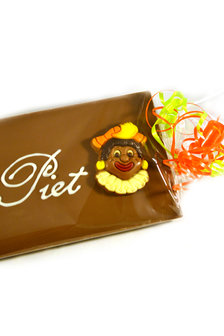 Handgeschreven Chocoladereep &#039;Van Sint&#039; of &#039;Van Piet&#039; 