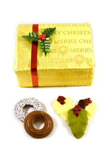 Diverse Kerst Chocolade in doos 295 gram