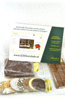 Chocolade brievenbuspakket &euro;15,- (incl. verzendkosten)