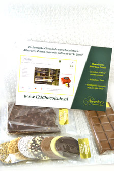 Chocolade brievenbuspakket &euro;17,- (incl. verzendkosten)