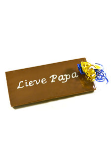 Handgeschreven Chocoladereep &#039;Lieve Papa&#039;