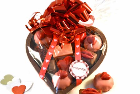 Chocolade hart Valentijn