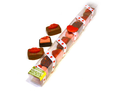 Staaf gevuld met Liefdesbonbons