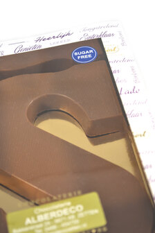 Chocolade letter S suikervrij