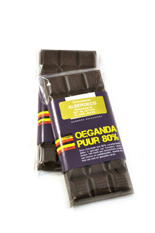 Oeganda reep - 80% Pure Chocolade