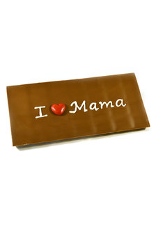 Handgeschreven Chocoladereep &#039;I hartje Mama&#039;
