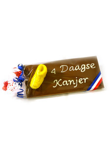 Handgeschreven Chocoladereep &#039;4 daagse Kanjer&#039; 