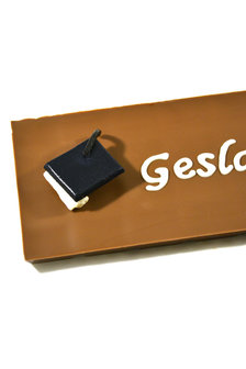 Handgeschreven Chocoladereep &#039;Geslaagd&#039; 