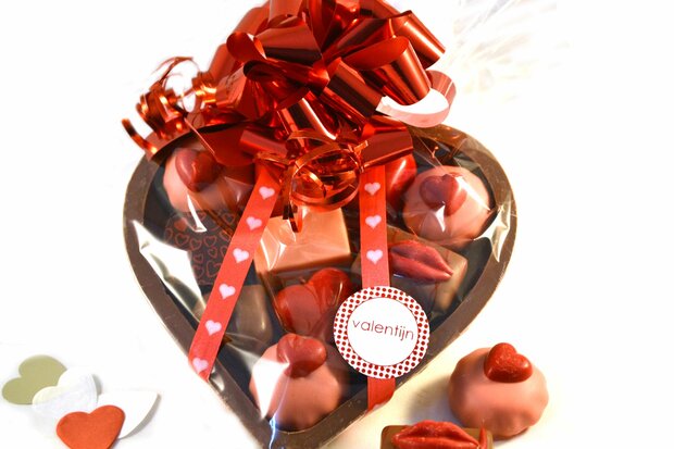 Chocolade hart Valentijn