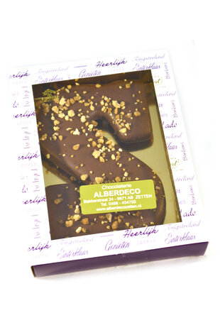 Gevulde praline letter S melk