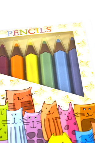 Melk chocolade tekenpotloden