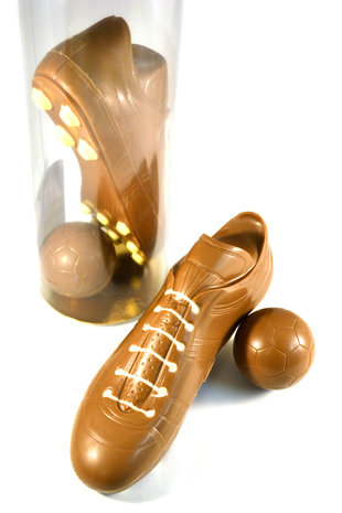 Chocolade Voetbalschoen