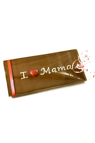 Handgeschreven Chocoladereep 'I hartje Mama'