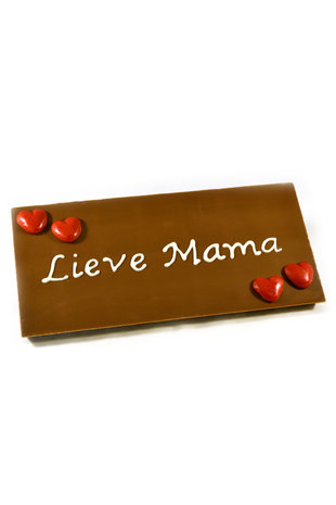 Handgeschreven Chocoladereep 'Lieve Mama'