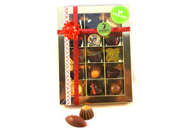 Liefde 15 vaksdoos Lactosevrije/Vegan Chocolade bonbons TIJDELIJK UITVERKOCHT!!
